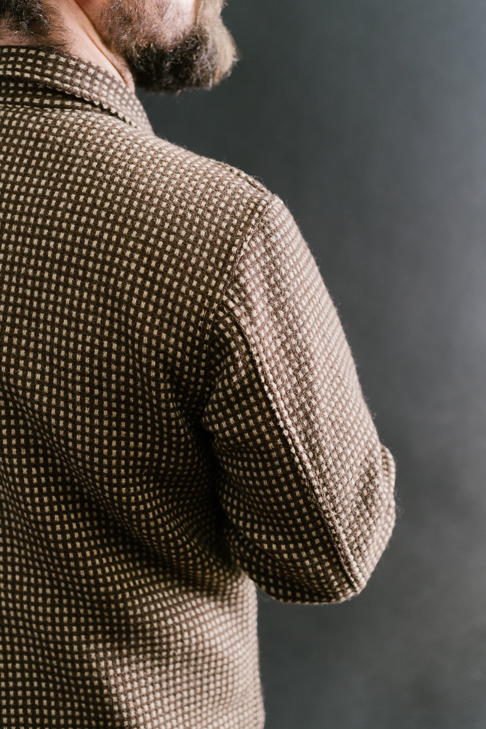 Field Shirt Lined Wool Dot - Brown