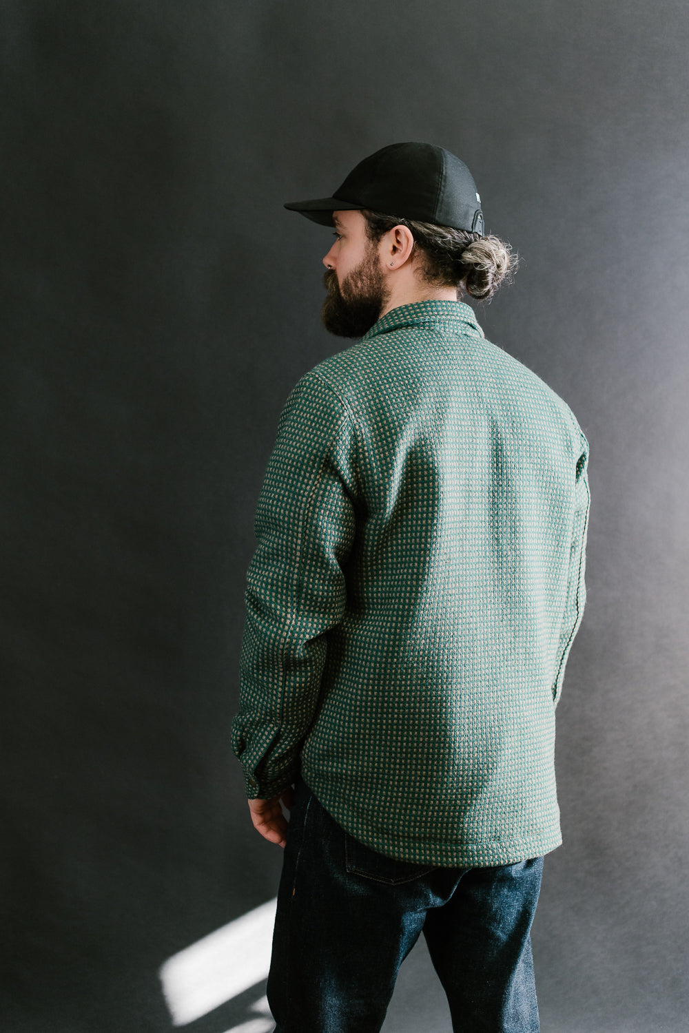 Field Shirt Lined Wool Dot - Green