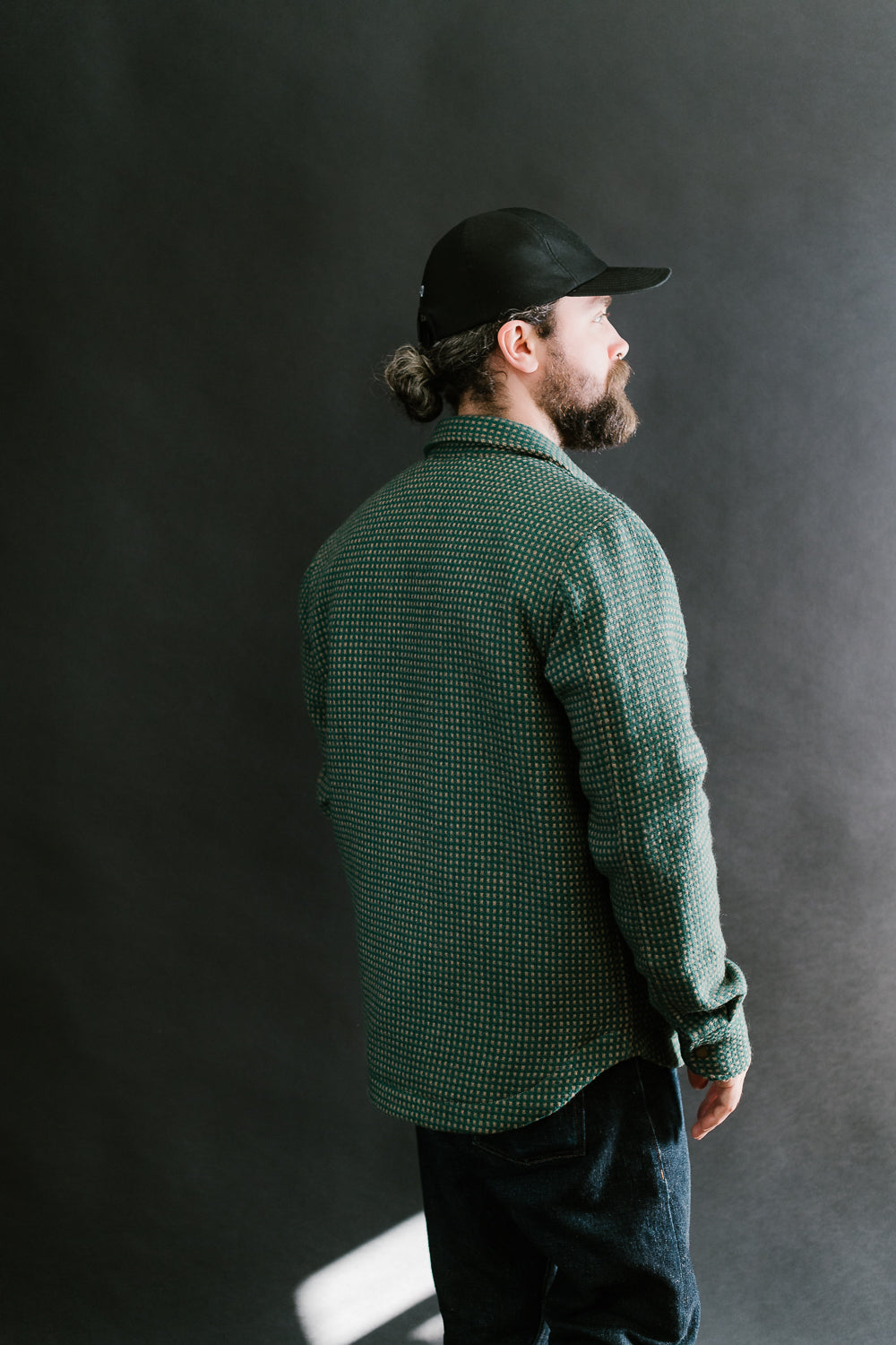 Field Shirt Lined Wool Dot - Green