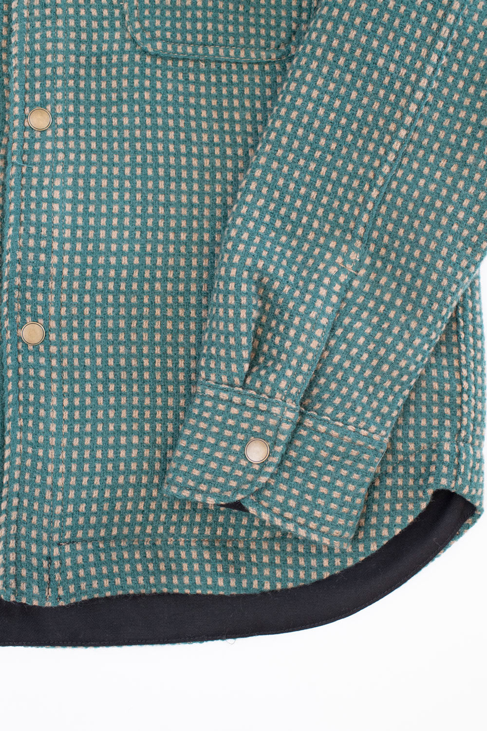 Field Shirt Lined Wool Dot - Green