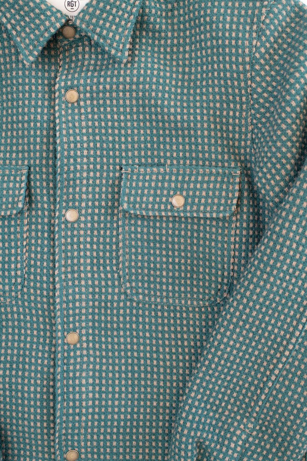 Field Shirt Lined Wool Dot - Green