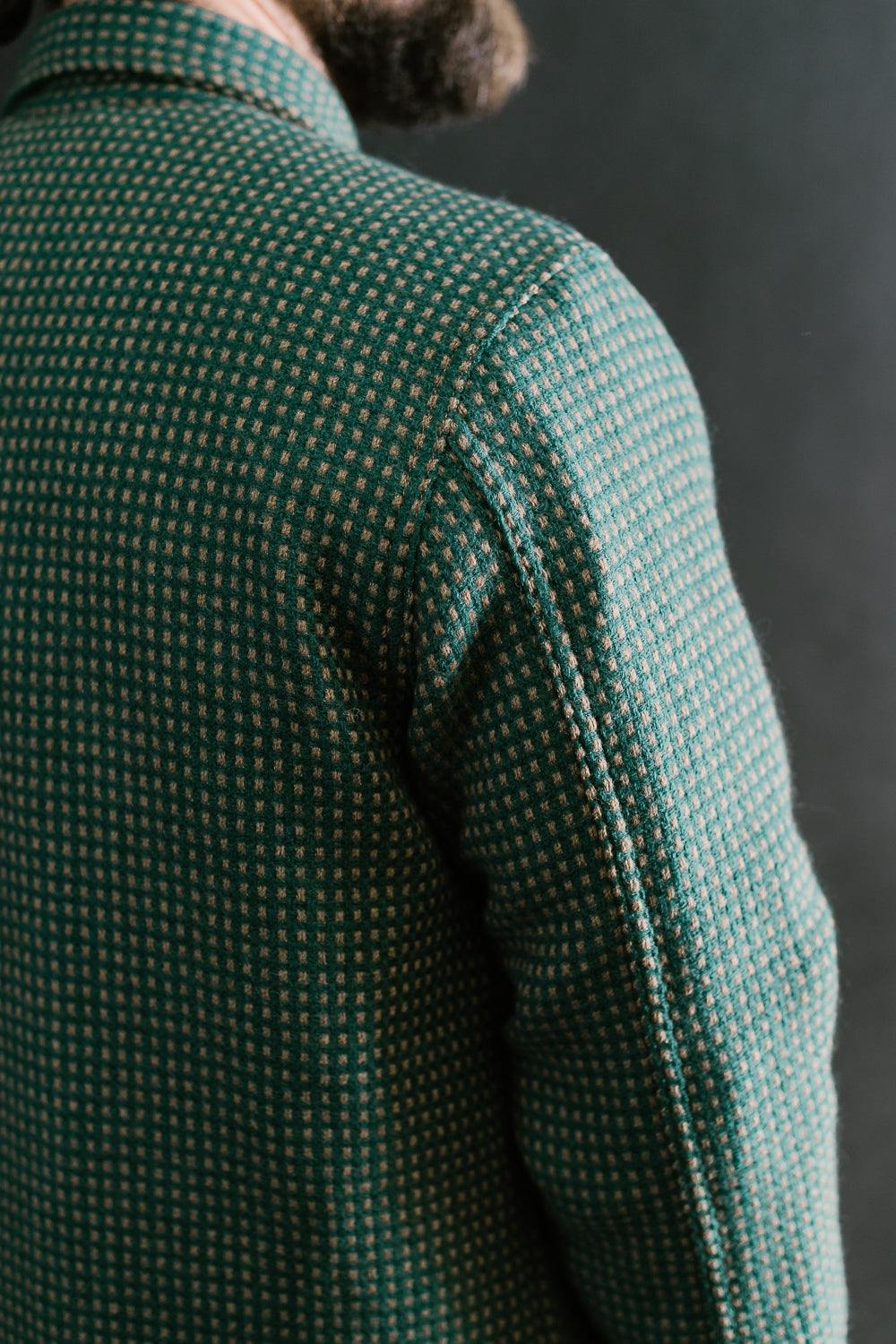 Field Shirt Lined Wool Dot - Green