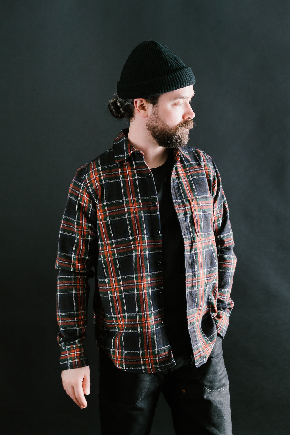 Jumper Shirt Plaid - Black