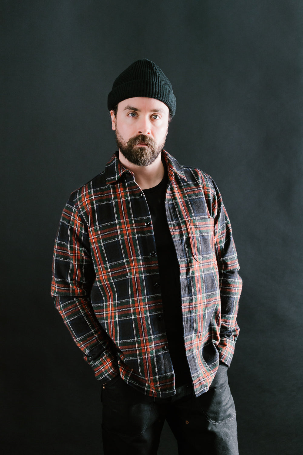 Jumper Shirt Plaid - Black