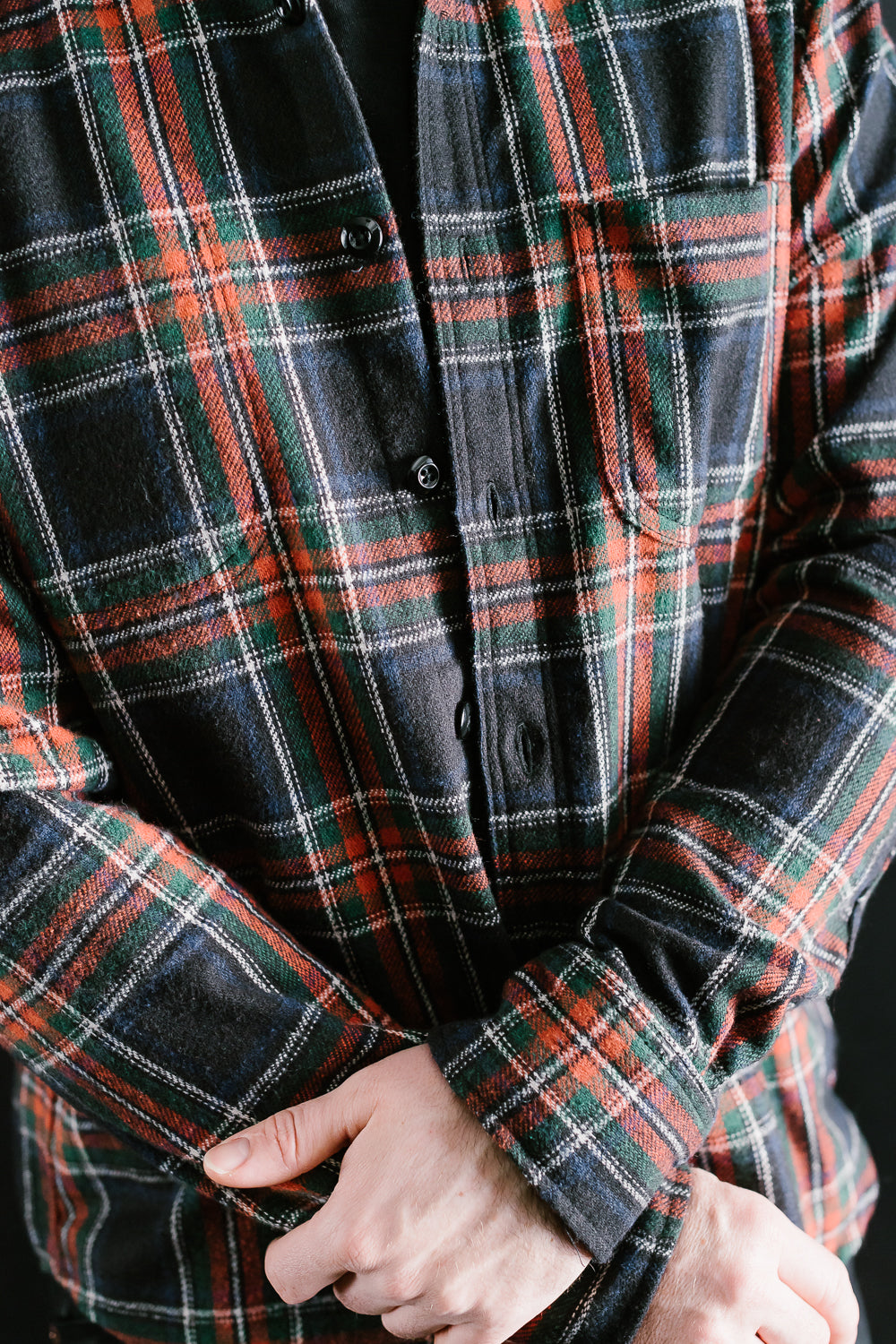 Jumper Shirt Plaid - Black