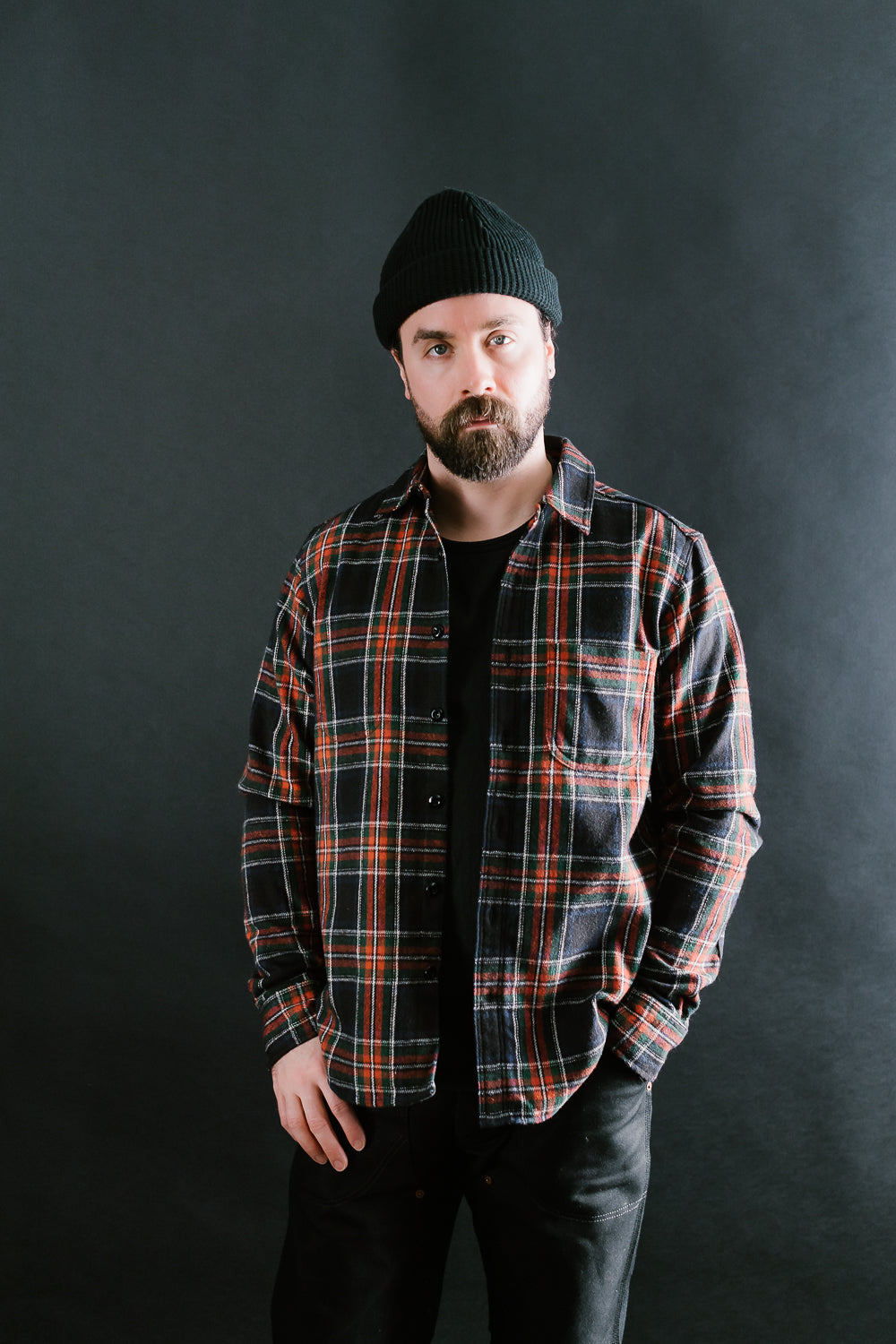 Jumper Shirt Plaid - Black