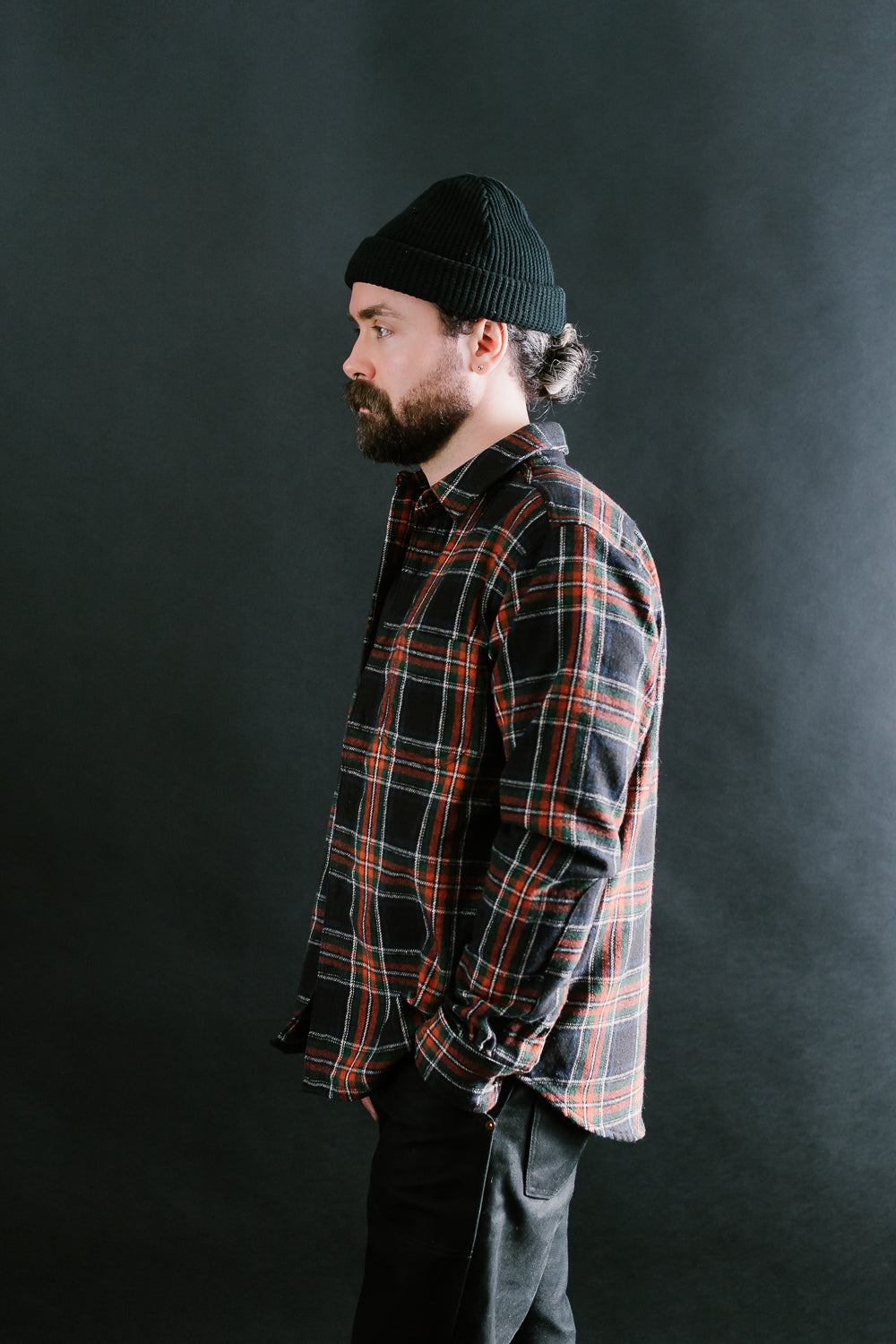 Jumper Shirt Plaid - Black