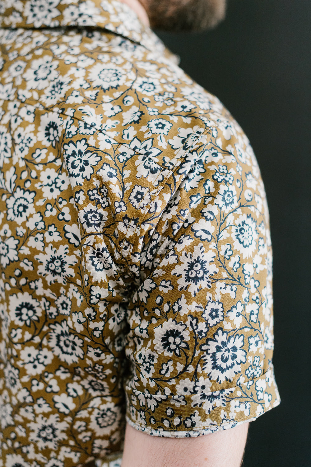 Maker Shirt SS - Gold Floral