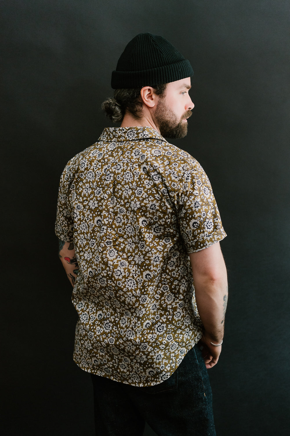 Maker Shirt SS - Gold Floral