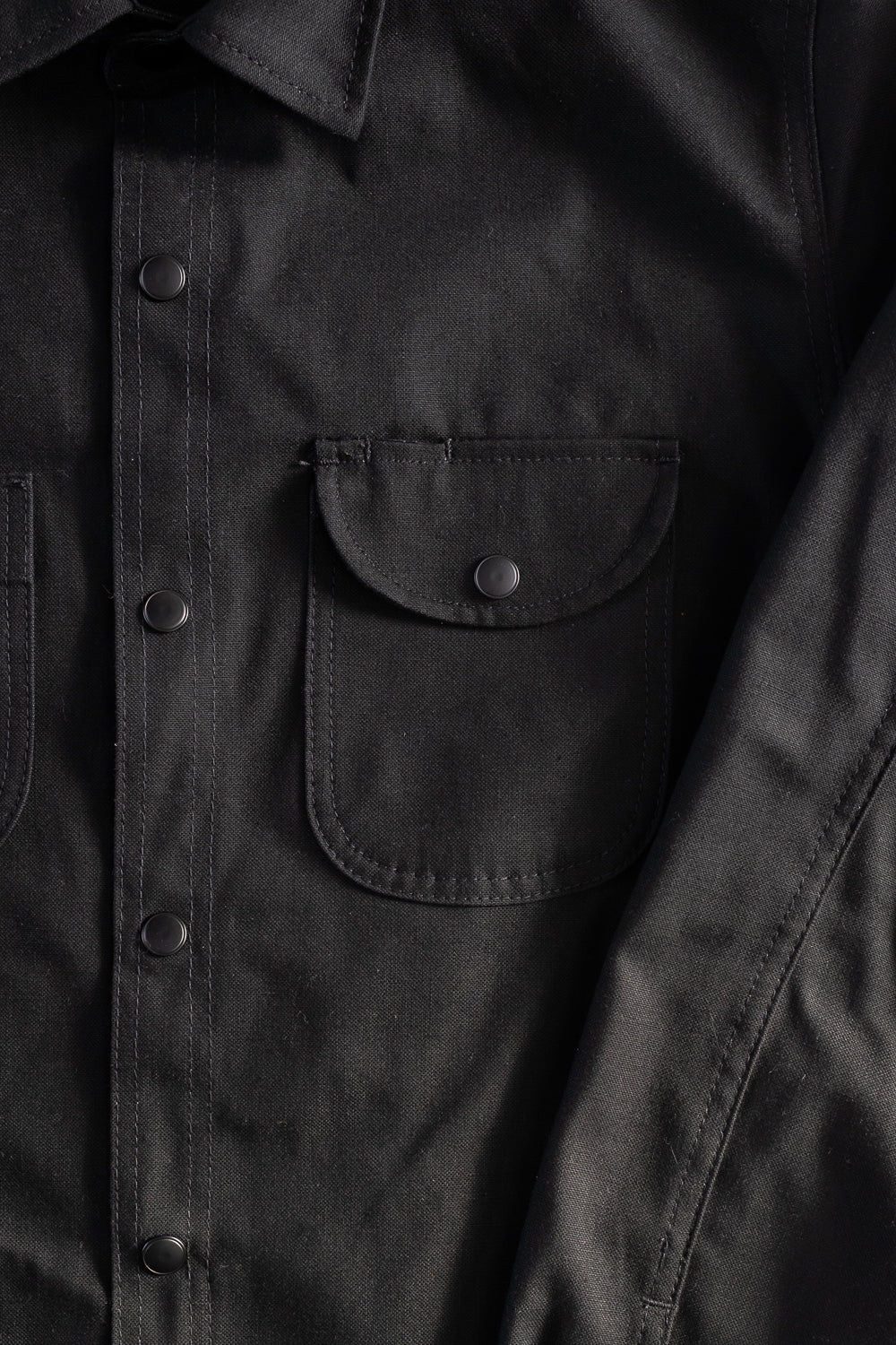 11oz Service Shirt - Stealth Canvas Selvedge