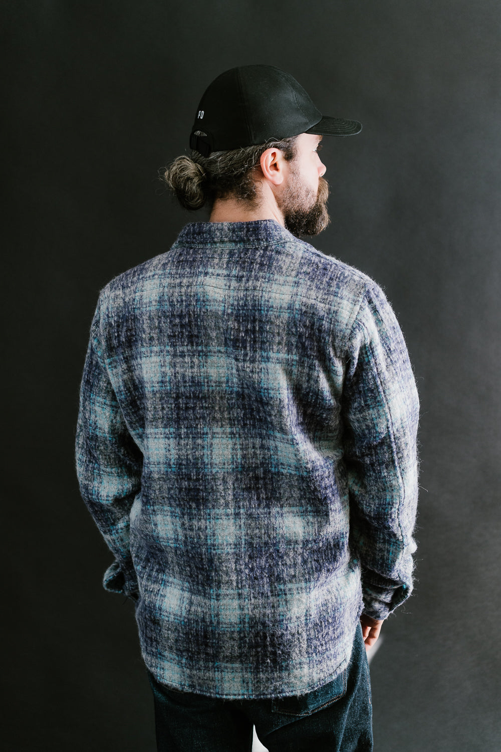 Utility Shirt Plaid Wool - Purple, Blue