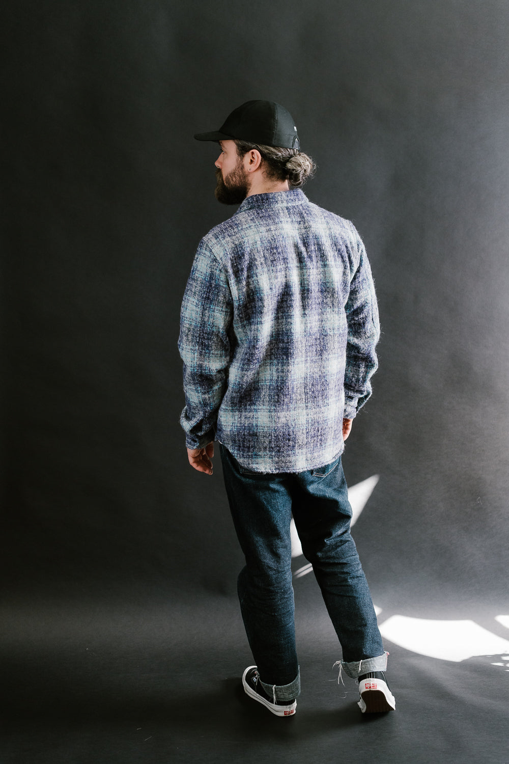 Utility Shirt Plaid Wool - Purple, Blue