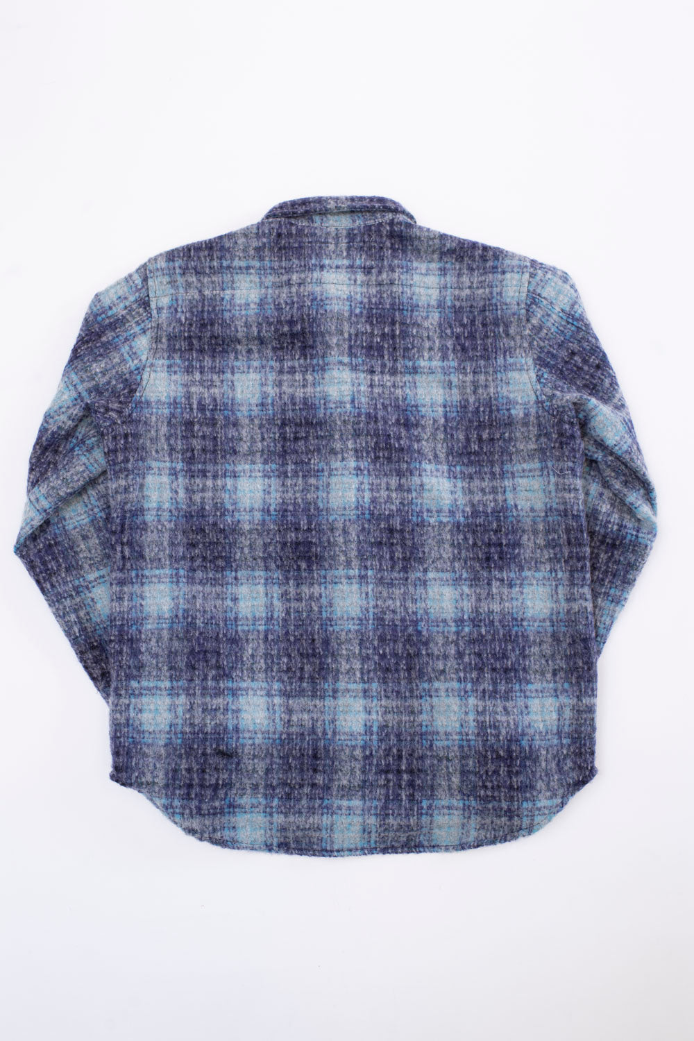 Utility Shirt Plaid Wool - Purple, Blue