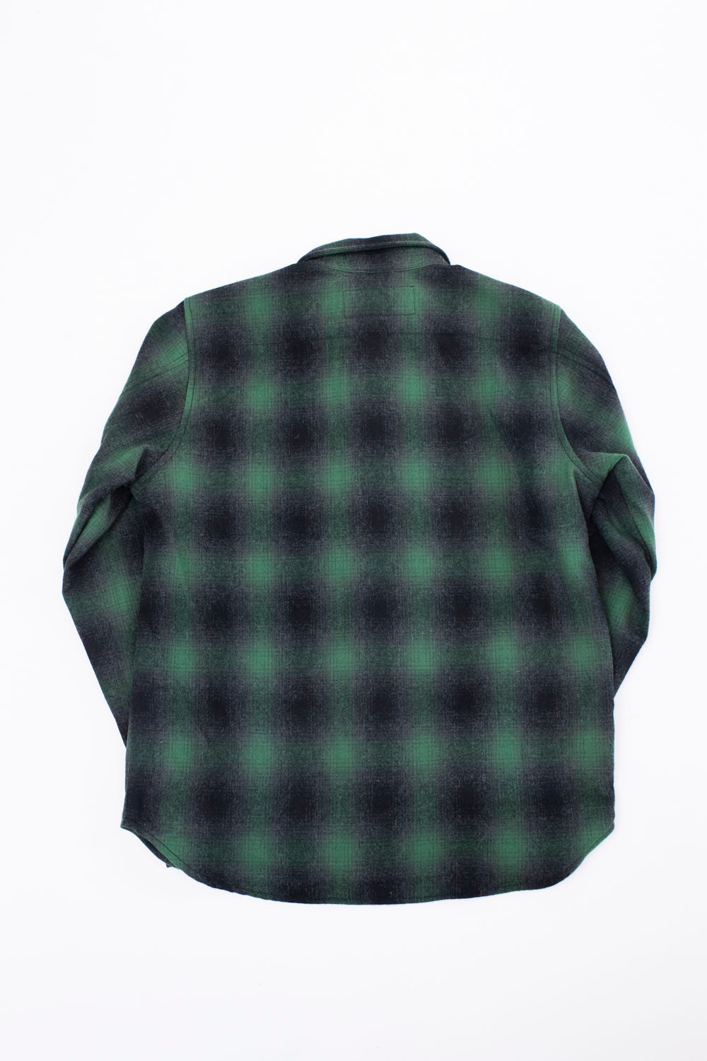 Utility Shirt Plaid Wool - Ombré Green