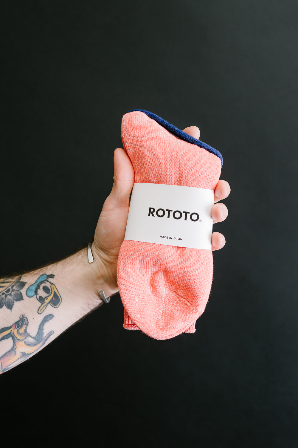 R1511 - Washi Pile Crew Sock - Flamingo