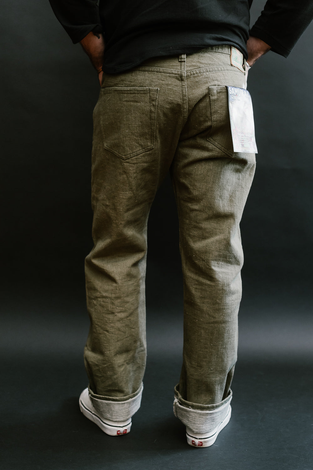 S0150GNX - 17oz Uguisu Denim - Regular Straight