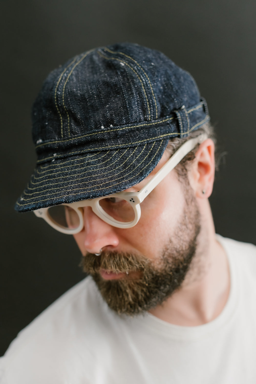 SJ201WC-140VXJ - 17oz - LHT Denim Workman's Cap - Indigo