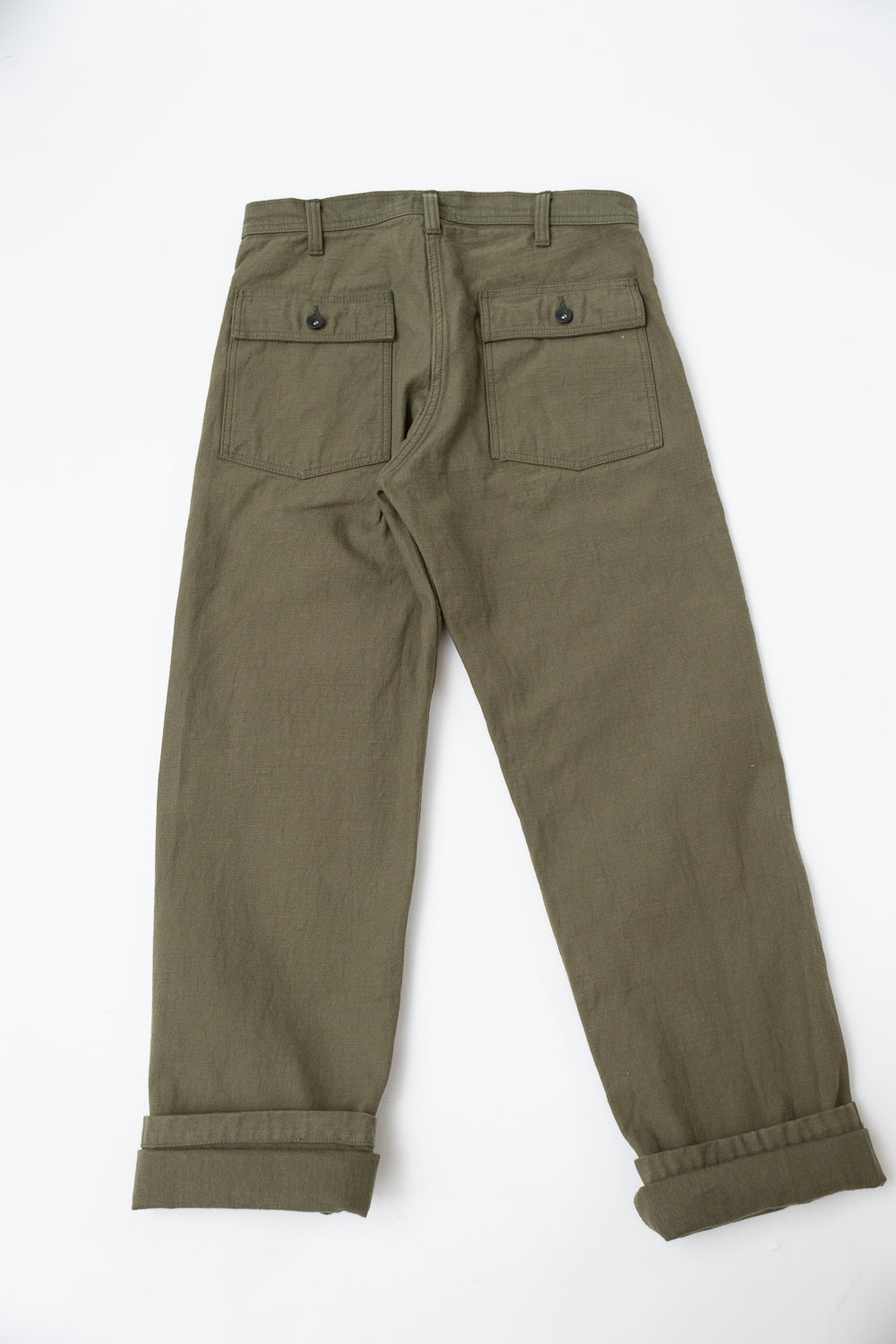 SJ52BP - 15oz Back Satin Heavy Baker Pant - Olive