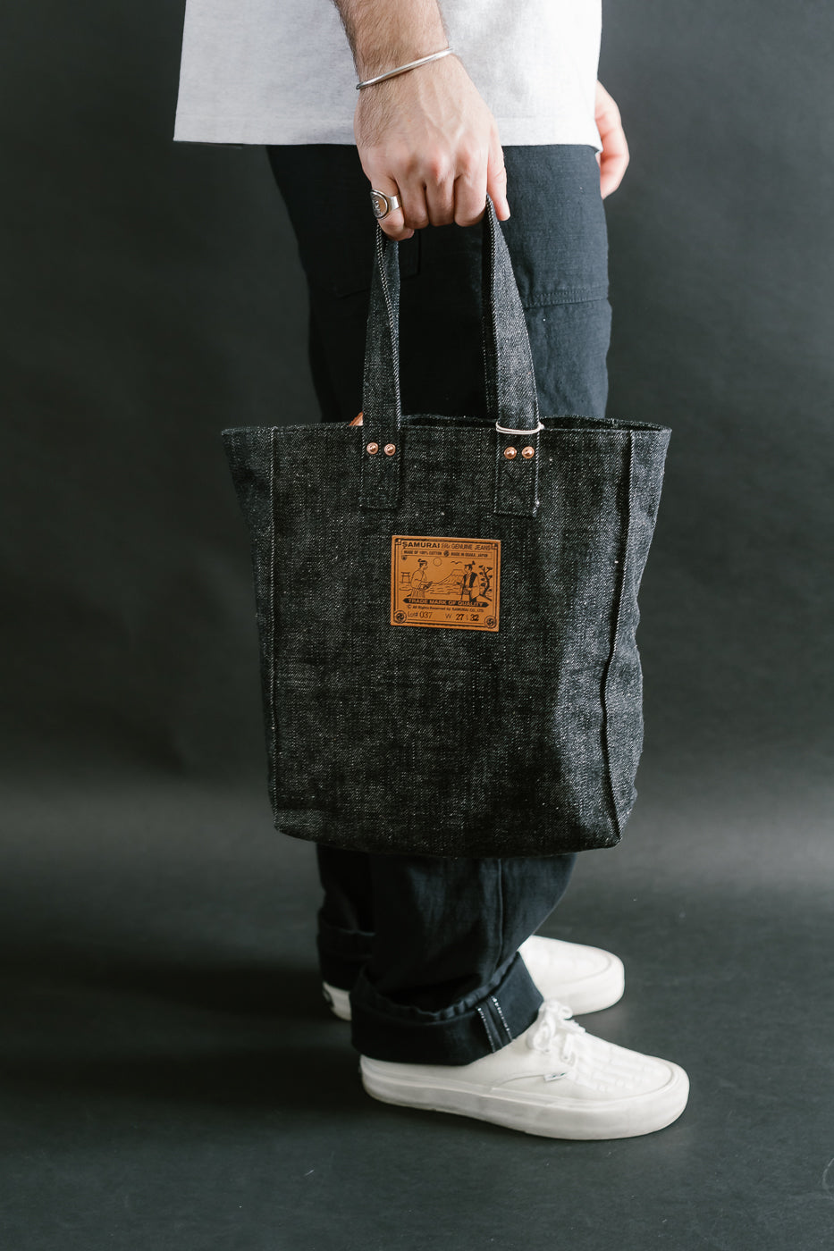 SJHB24-BK - Denim Handbag - Black