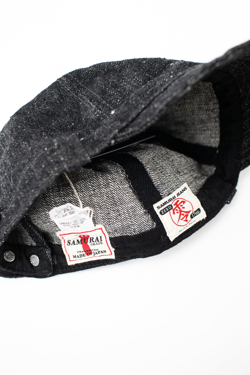 SJ201WC-5000BK- 17oz Denim Workman's Cap - Black