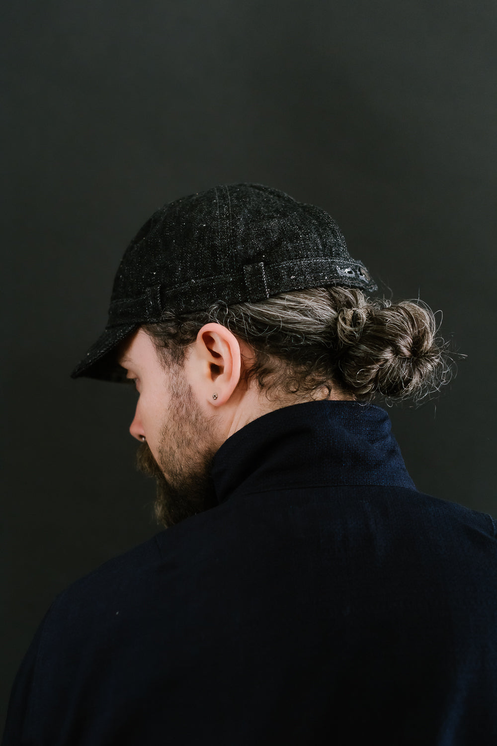 SJ201WC-5000BK- 17oz Denim Workman's Cap - Black