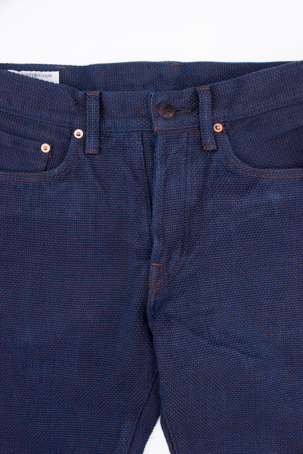 1831s - 14oz Tight Straight Sashiko Pants - Indigo, Kakishibu