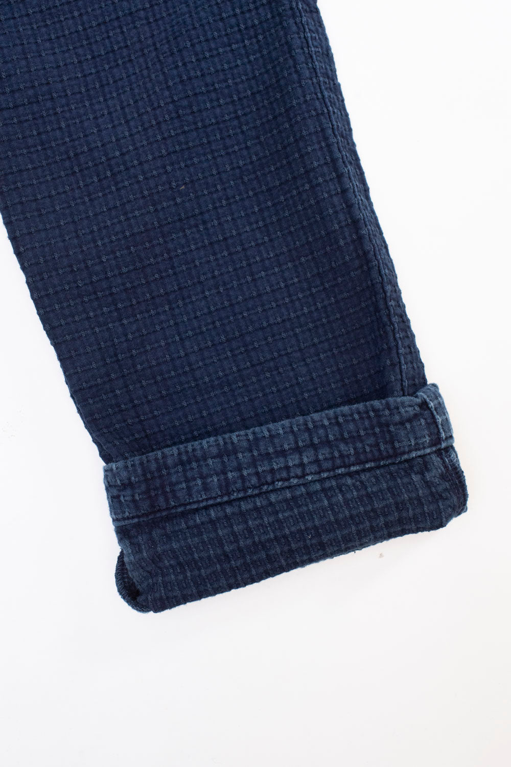 1870 - Stitched Sashiko Trousers Slim Tapered - Indigo