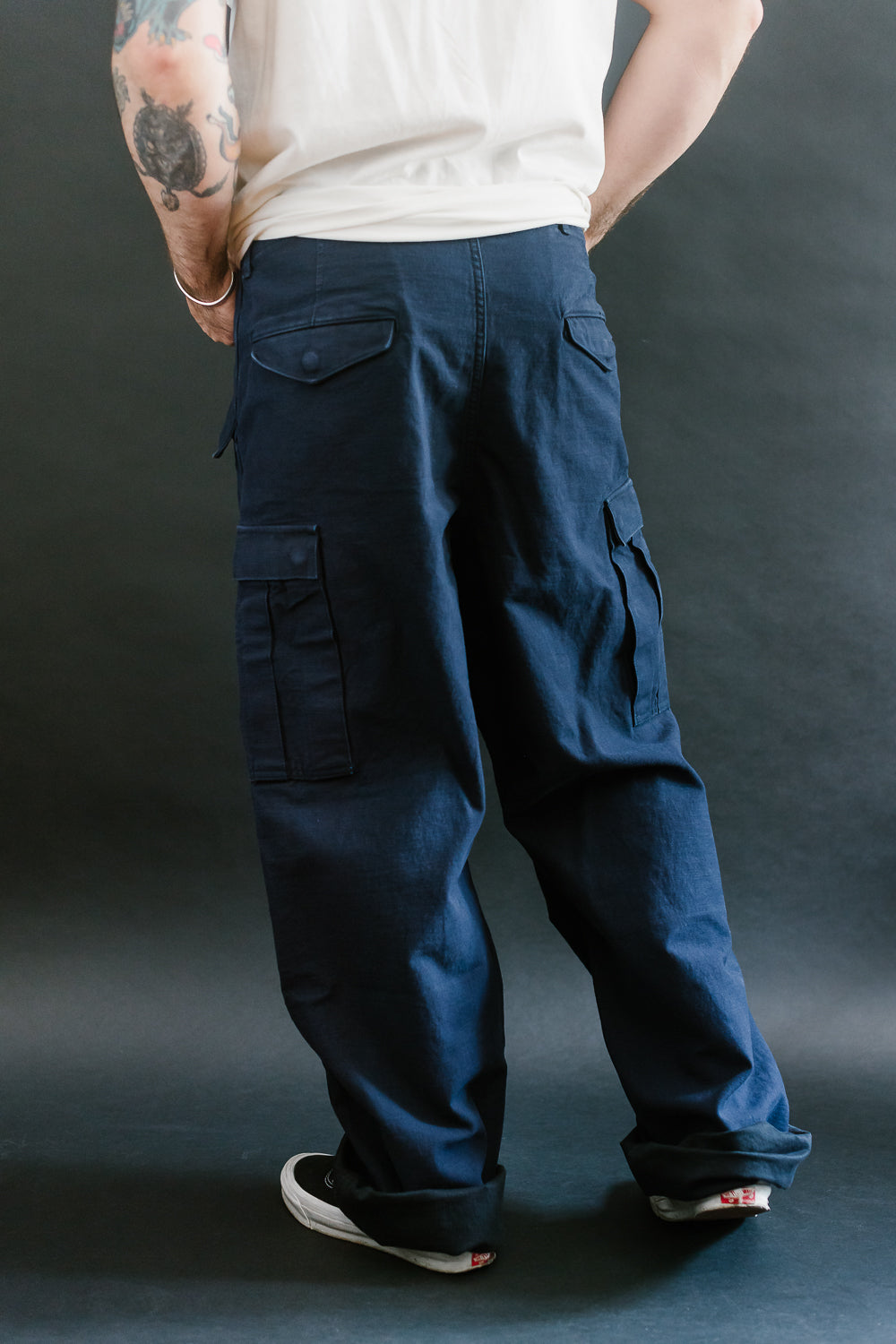 1889 - M-65 Field Cargo Pants - Indigo x Black