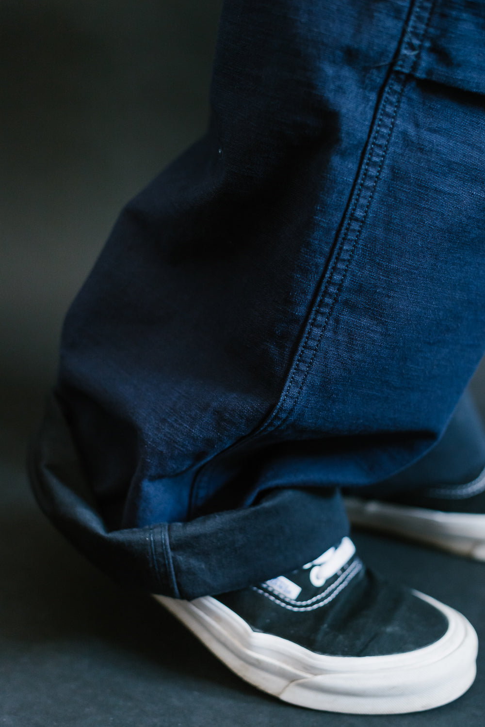 1889 - M-65 Field Cargo Pants - Indigo x Black