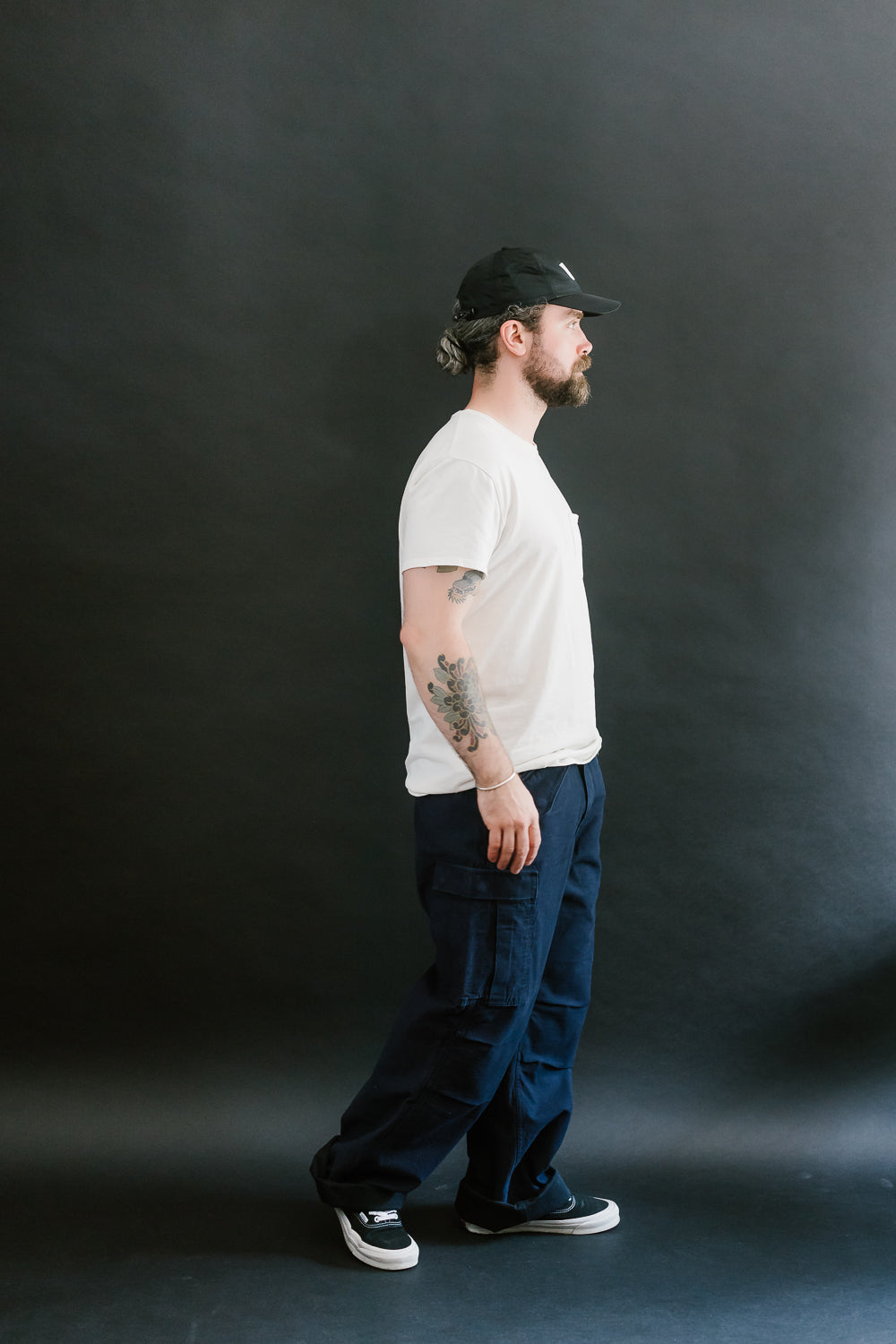 1889 - M-65 Field Cargo Pants - Indigo x Black