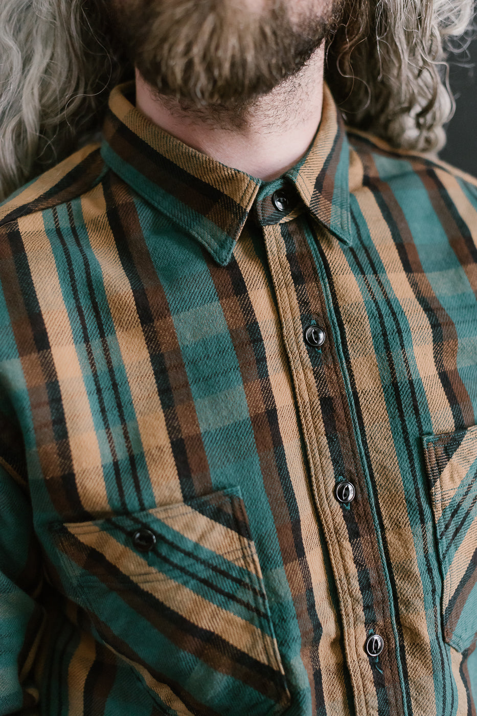 5714 - Heavy Flannel Shirt - Green