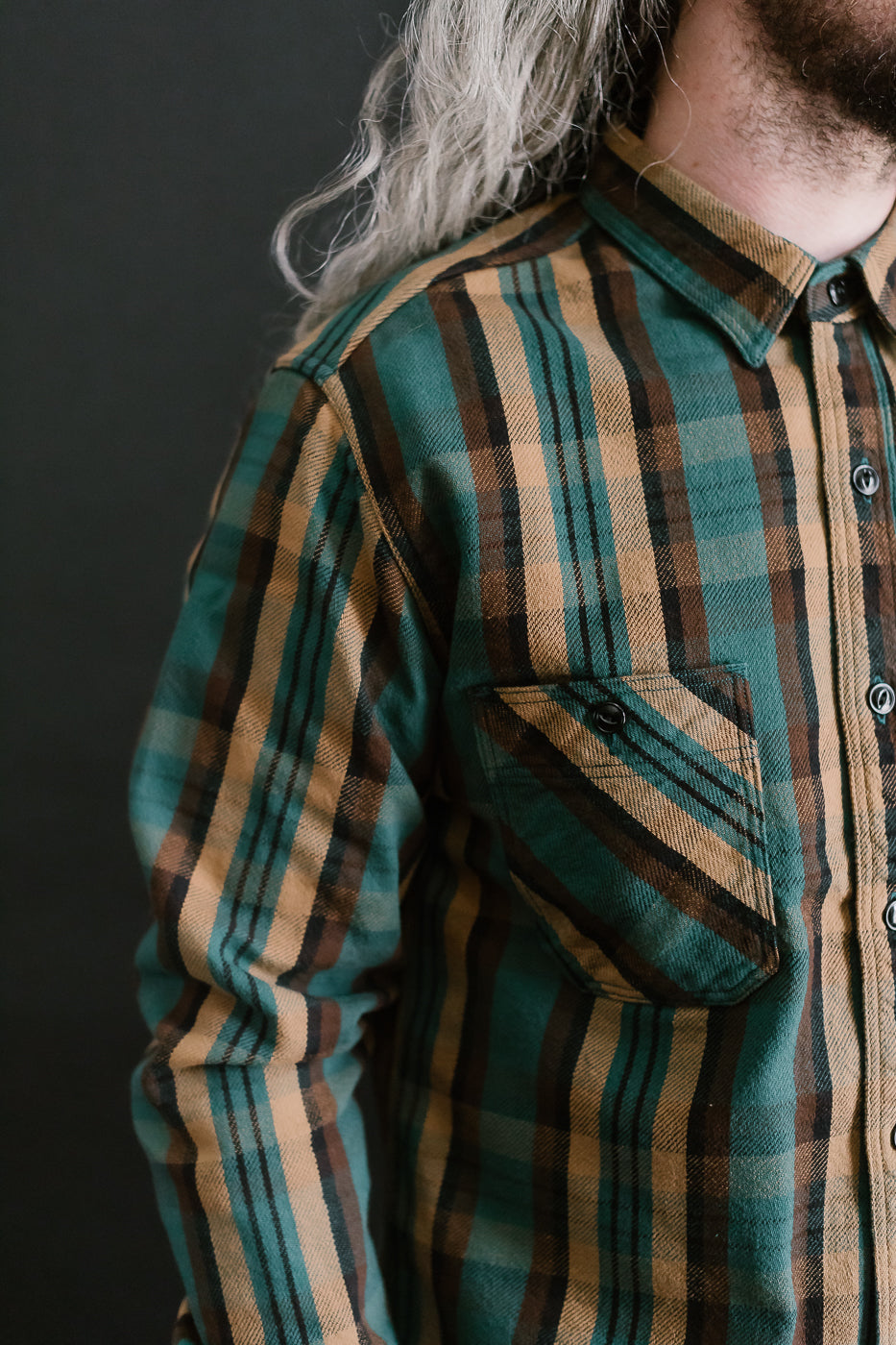 5714 - Heavy Flannel Shirt - Green