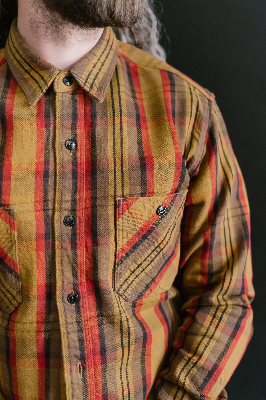 5714 - Heavy Flannel Shirt - Yellow