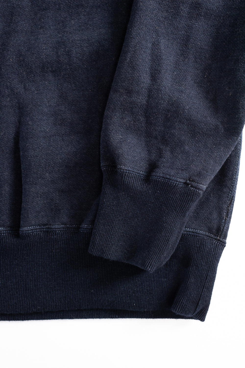 8121 - Aishibu Dyed Crew Neck - Indigo, Kakishibu