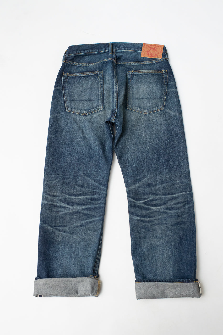 D1890US - 13oz Used-Wash Indigo Selvedge Denim - Loose Straight