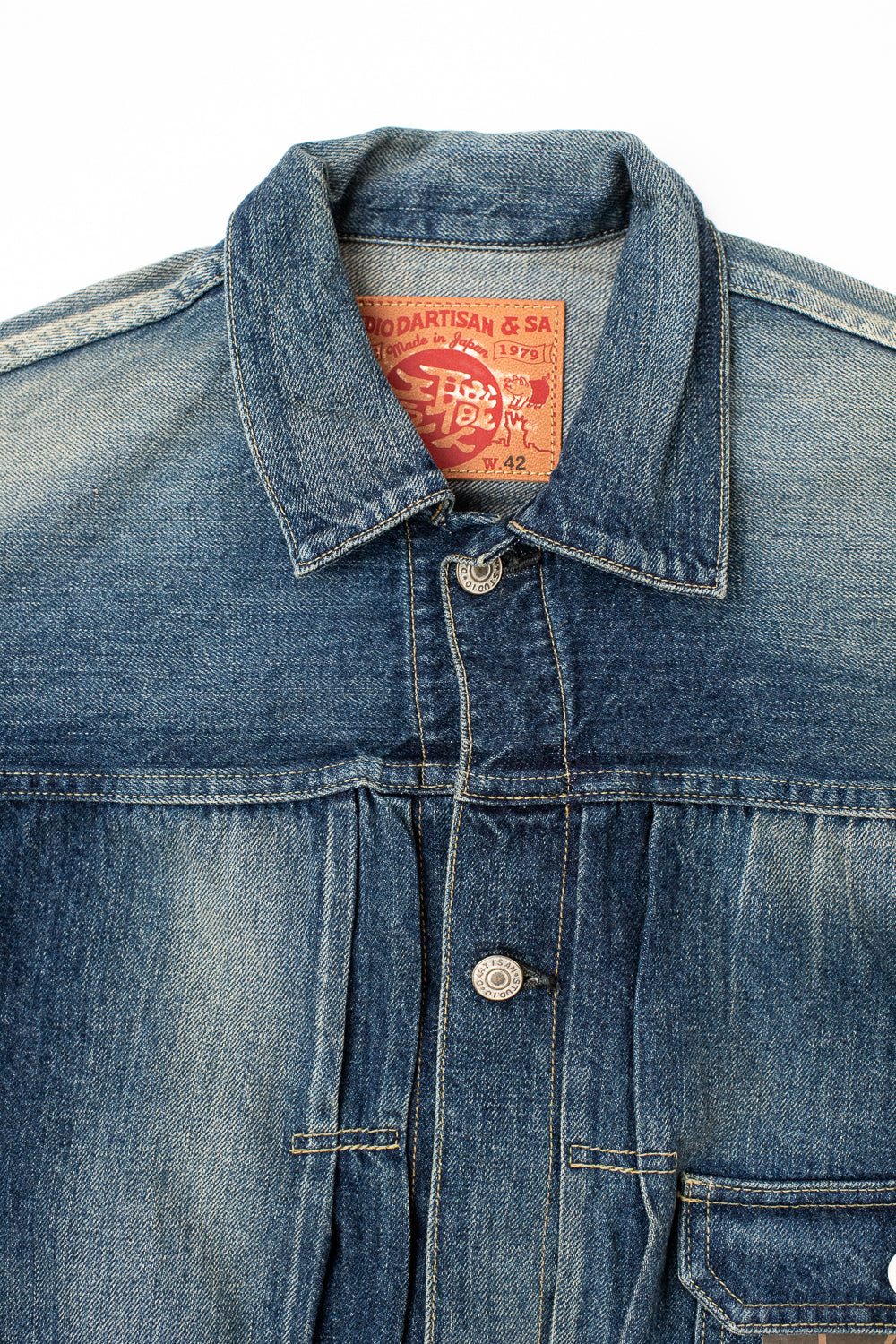 D4552US - 12.5oz - 1930s History Selvedge Denim Jacket - Used-Wash