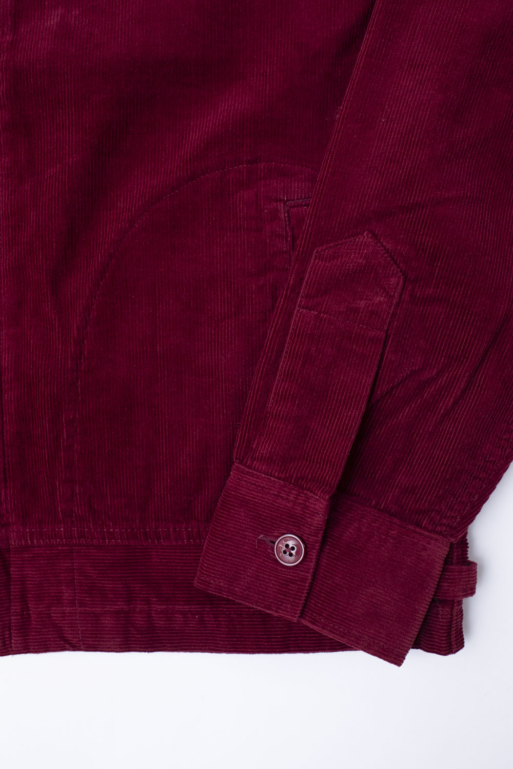 D4584 - Embroidery Speed Club Corduroy Jacket - Bordeaux