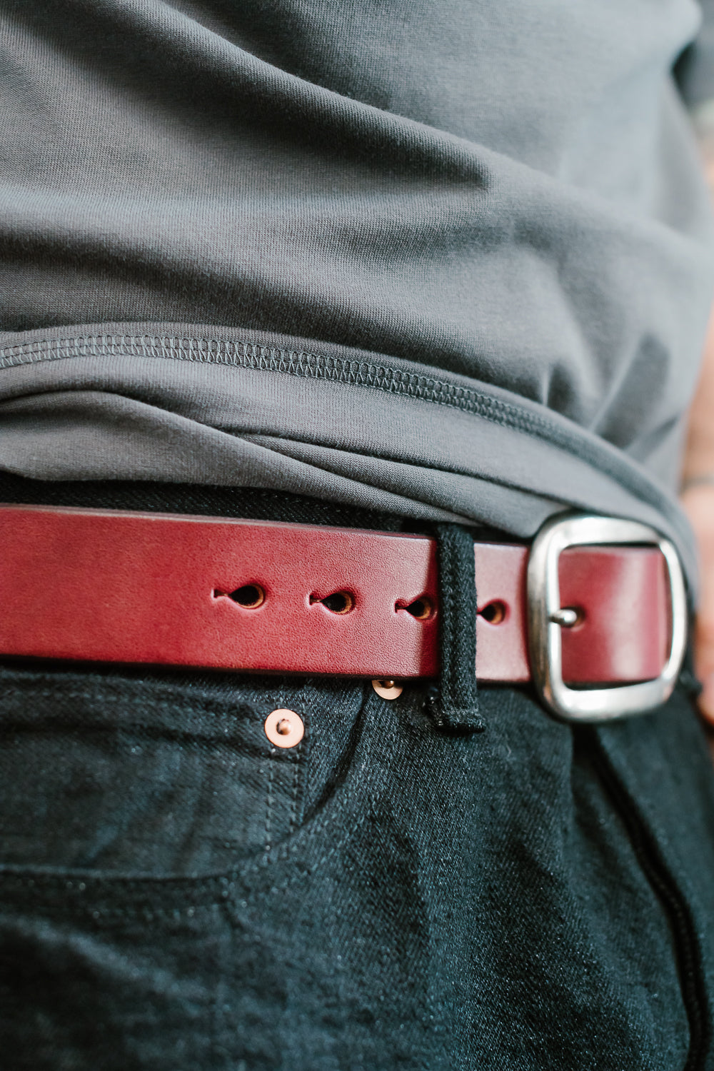 SP-100A - Leather Belt - Hinode