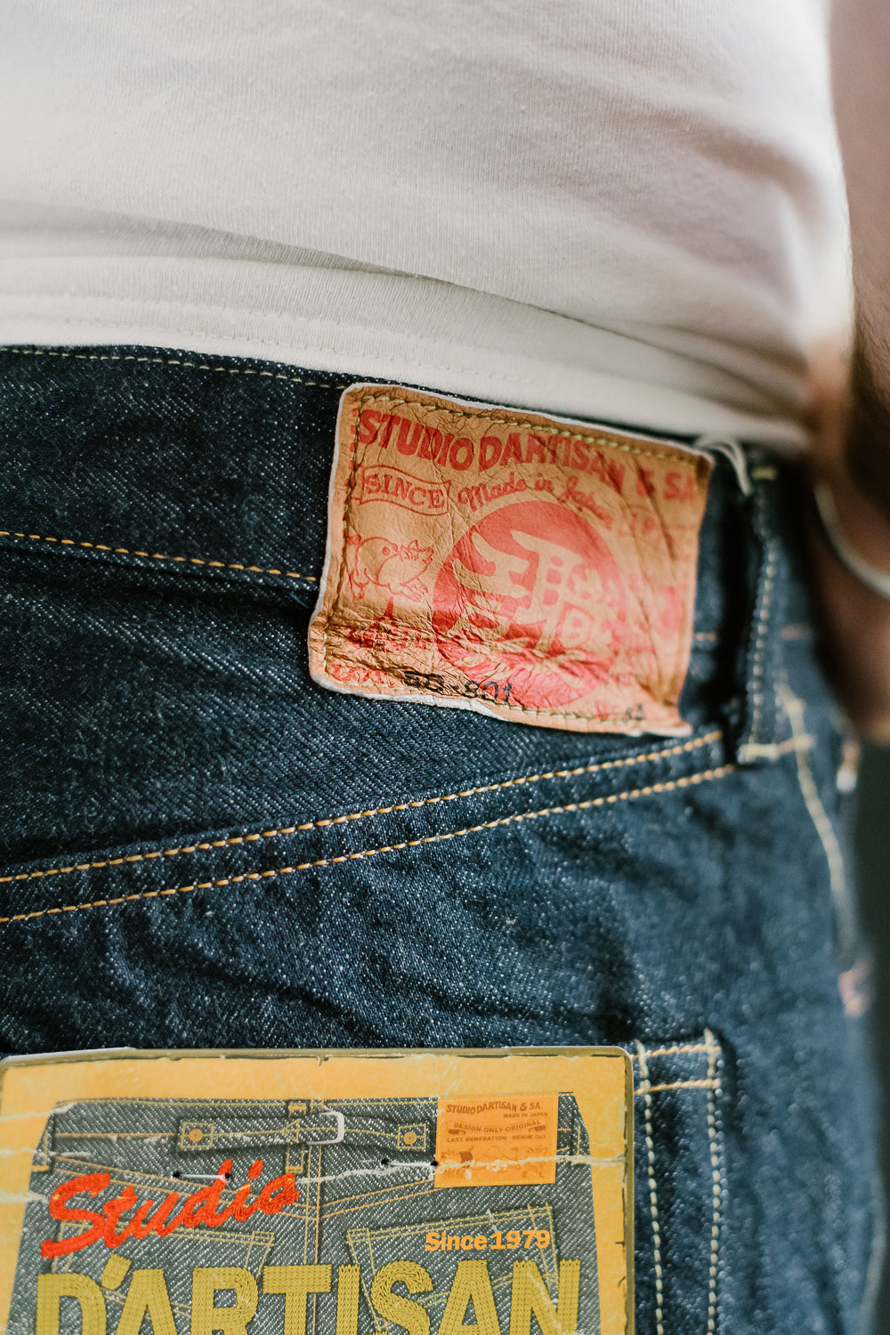 SD-801S - 15oz Selvedge Jeans Regular Straight - Natural Indigo O/W