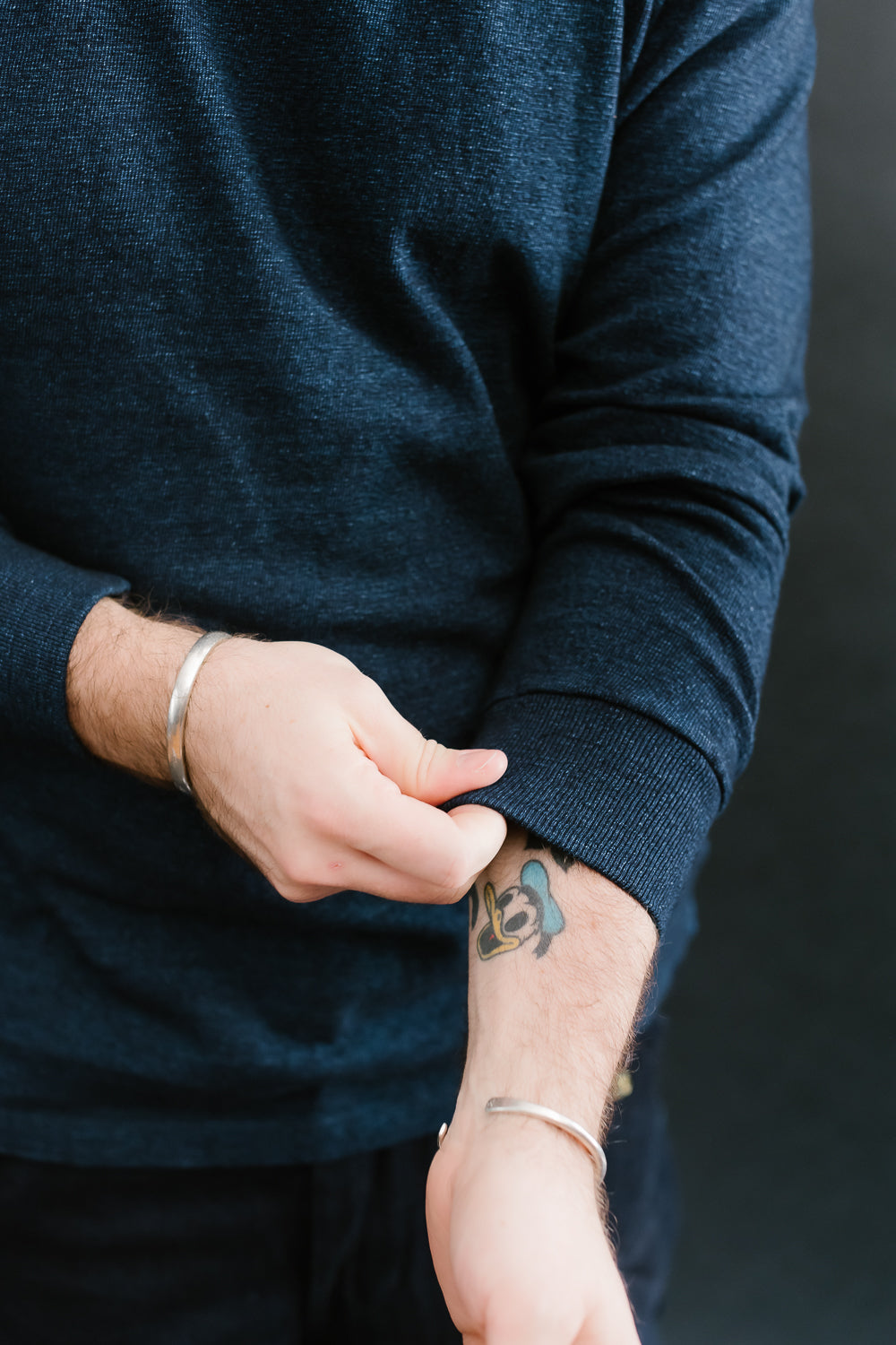 HS5036S - Shinkai Heavy Long Sleeve T-Shirt - Indigo Dye