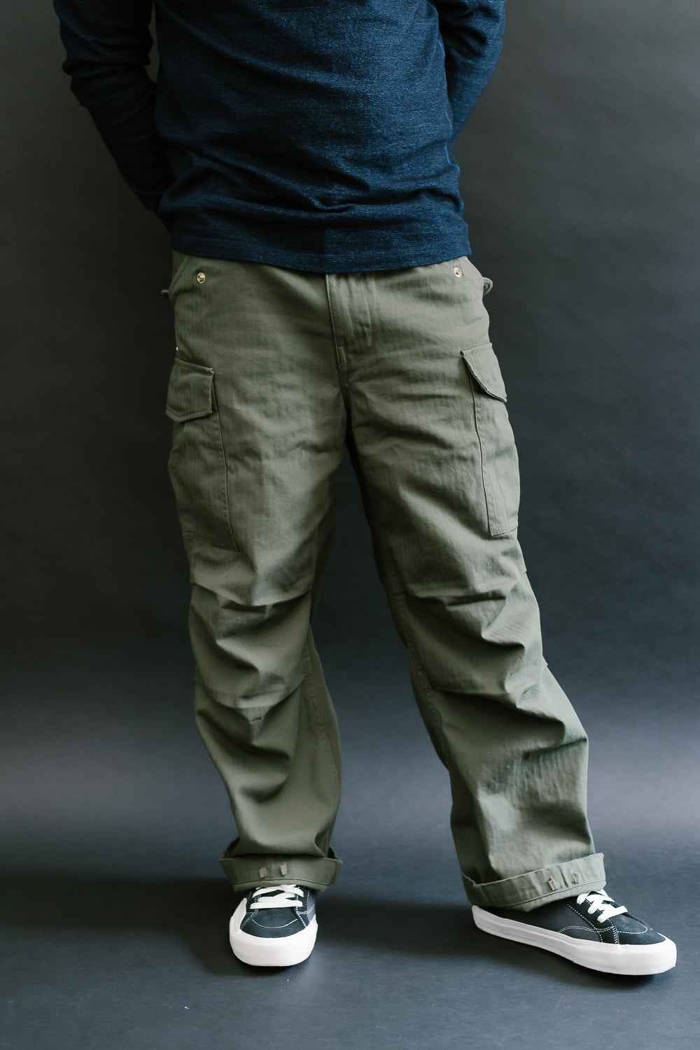 TNK305ARGR - Herringbone M65 Pants - Army Green