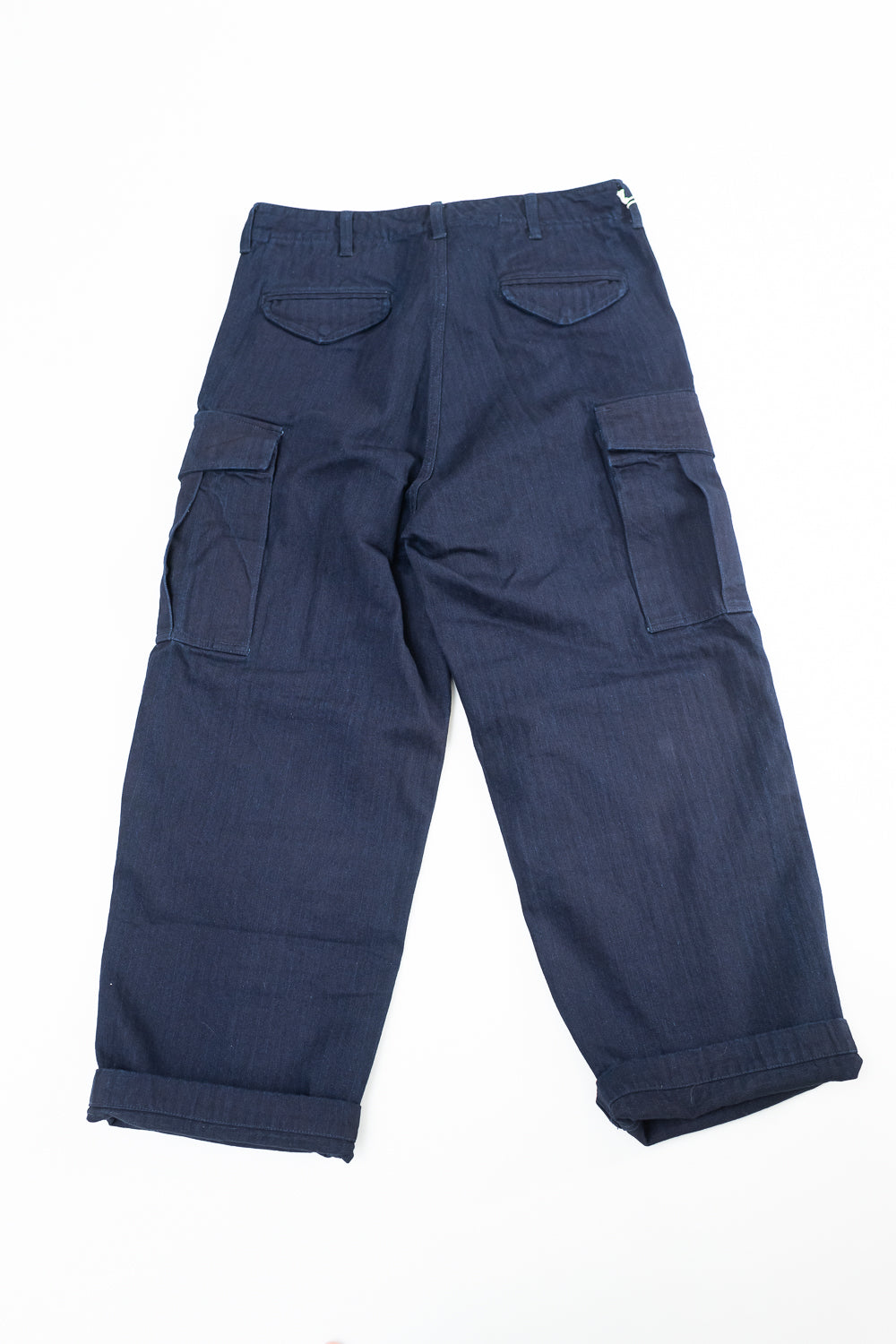 TNK305IDID - Herringbone M65 Pants - Indigo x Indigo