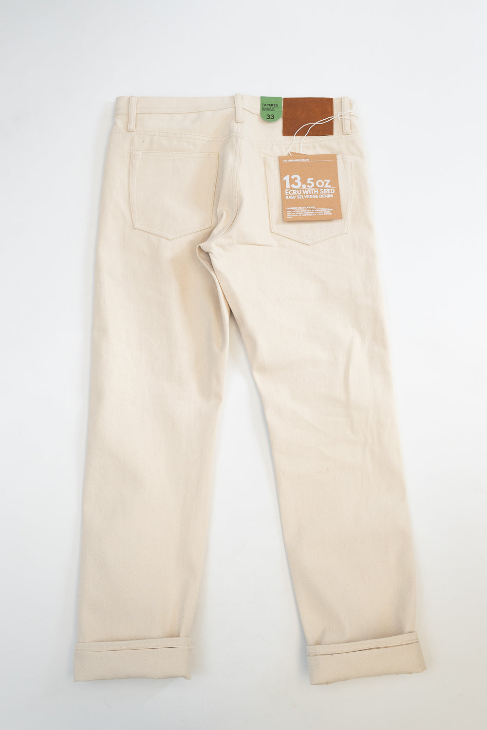 UB297 - 13.5oz Ecru with Seed Selvedge - Tapered Fit