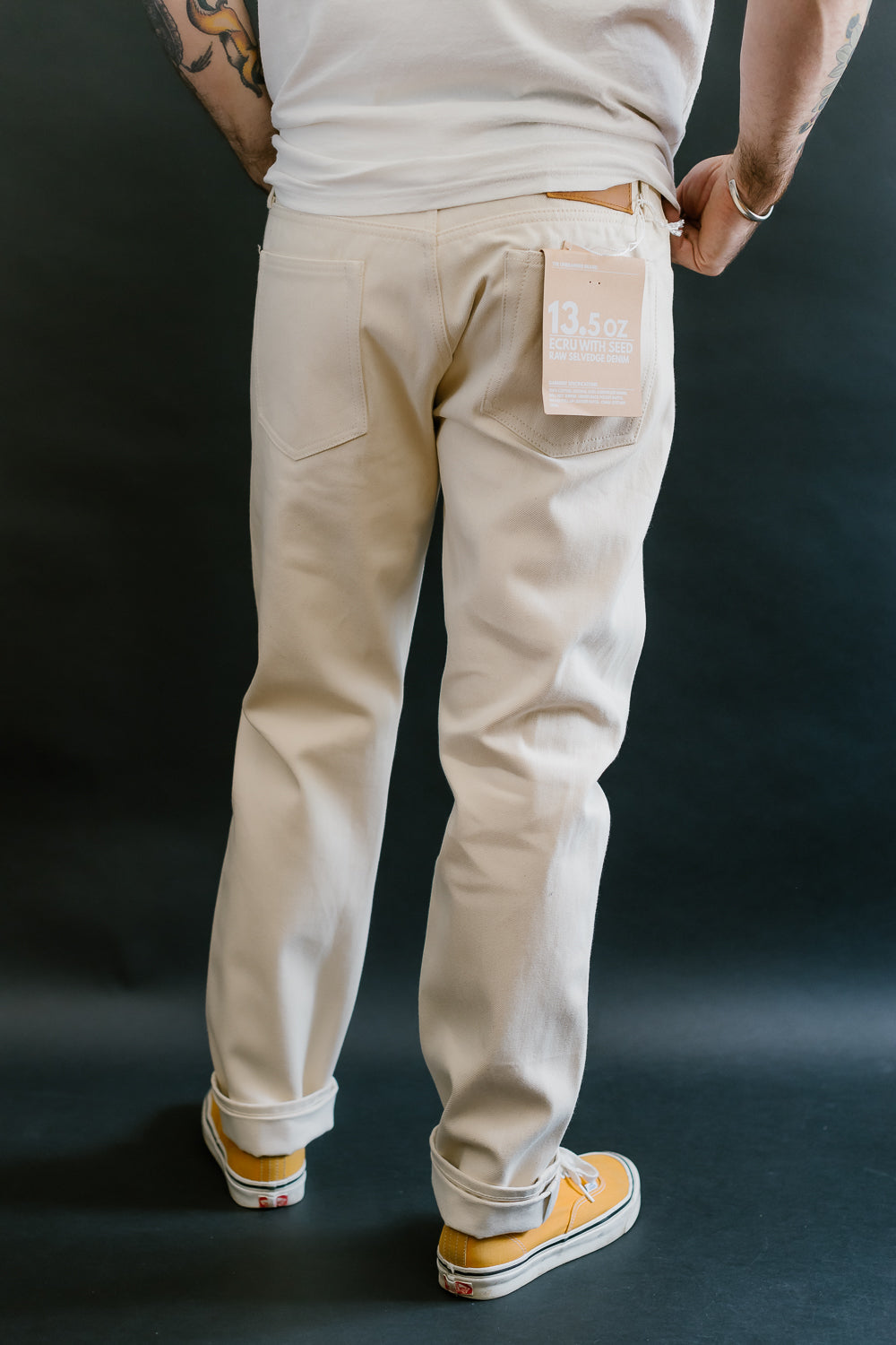 UB297 - 13.5oz Ecru with Seed Selvedge - Tapered Fit