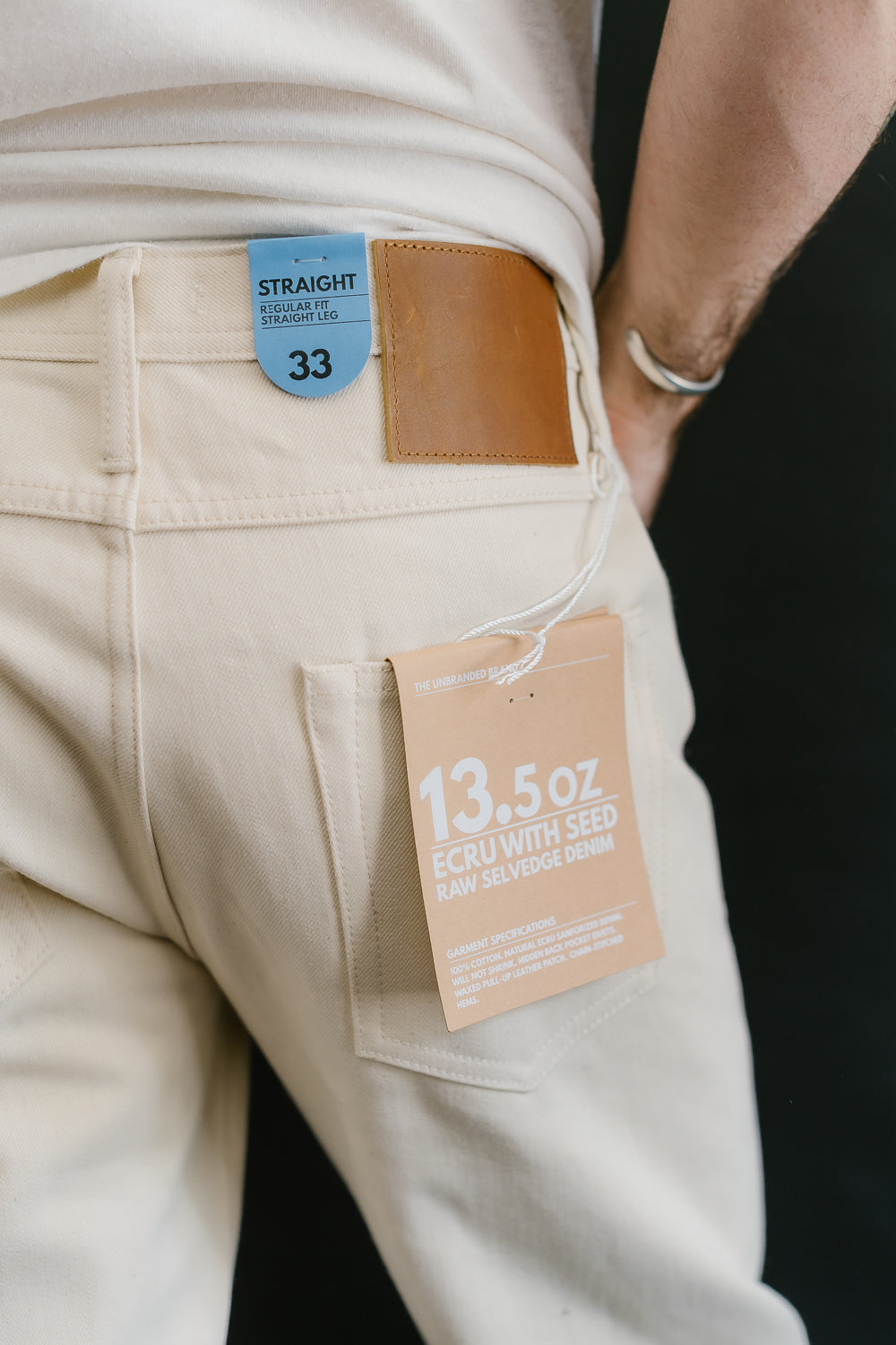 UB397 - 13.5oz Ecru with Seed Selvedge - Straight Fit