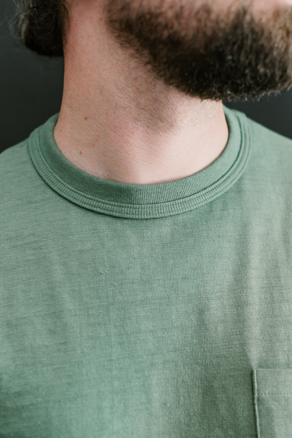 Lot 4601P - Slubby Cotton Pocket T-Shirt - MC Green (Seasonal)