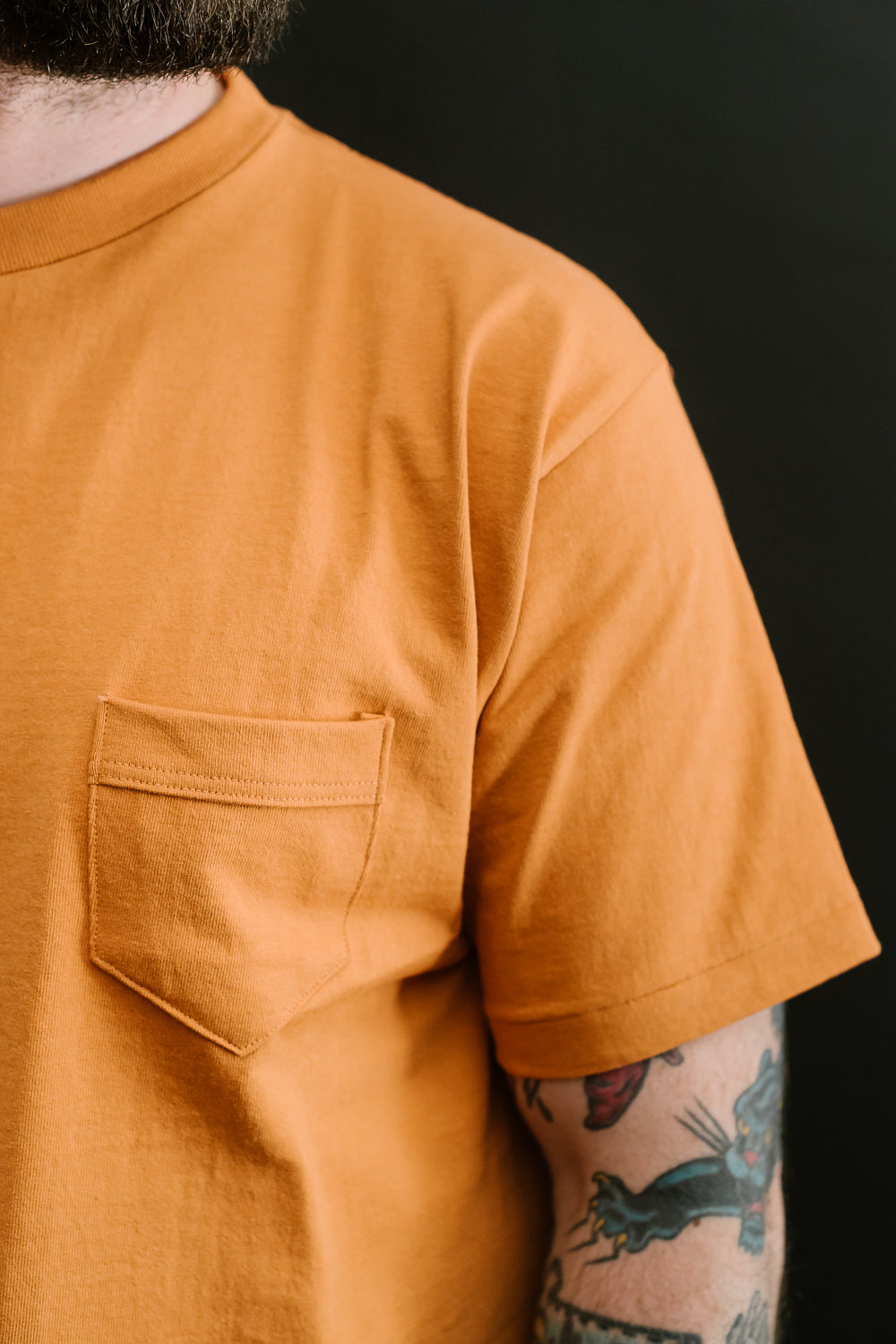 Lot 263 - DENIME - Crew Neck Pocket Tee - Brick