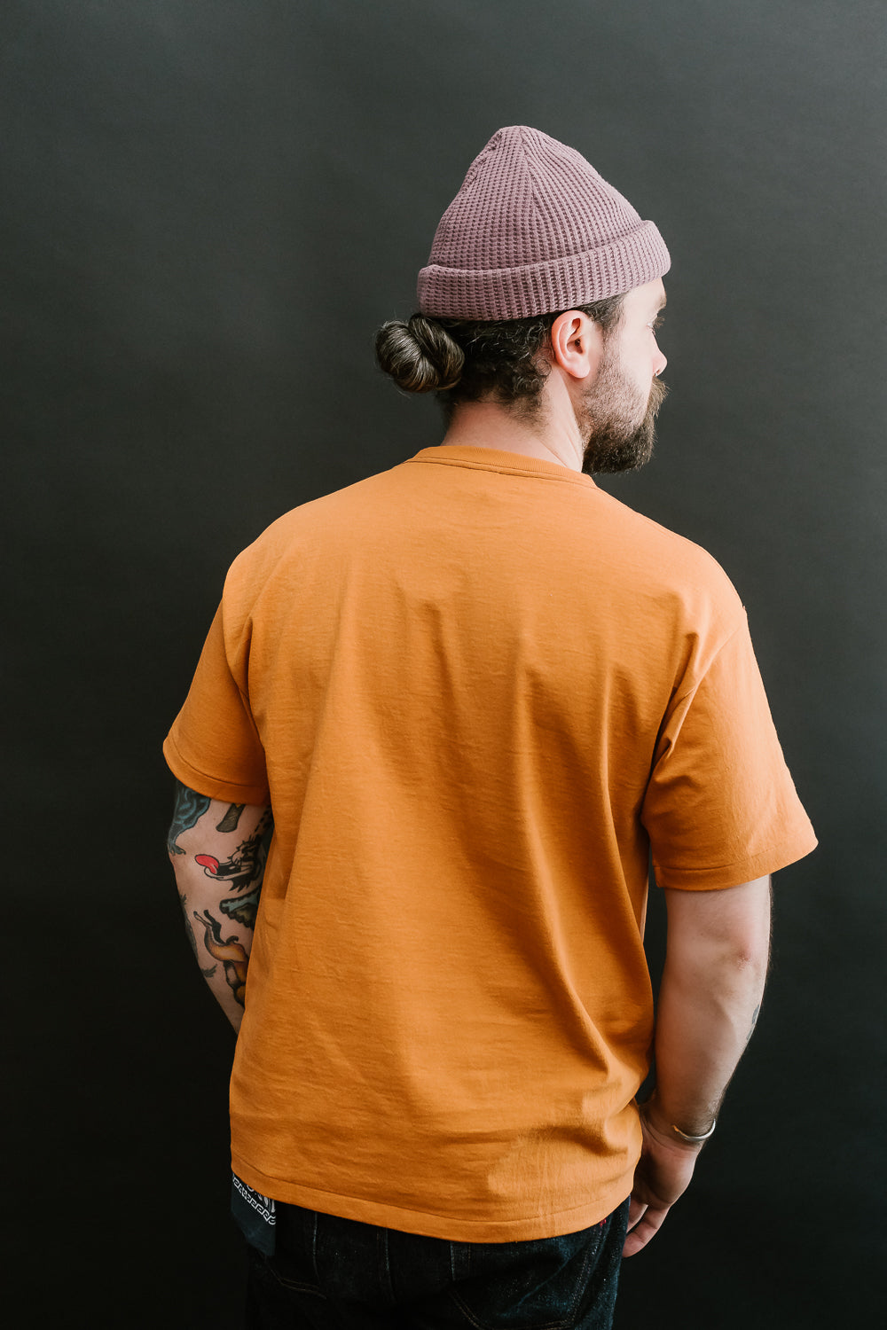 Lot 263 - DENIME - Crew Neck Pocket Tee - Brick