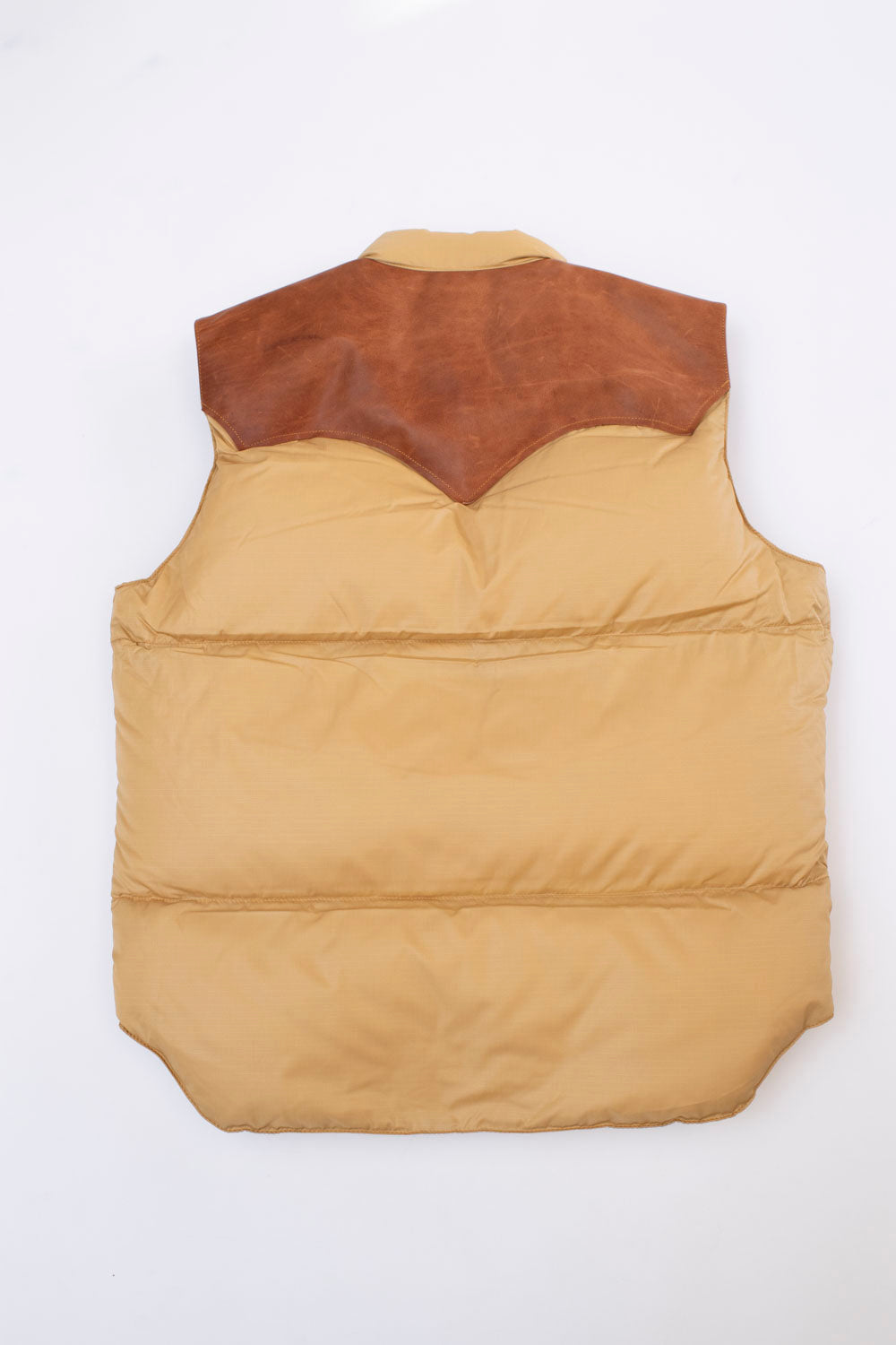 Lot 2197 - Rocky Mountain Featherbed x Warehouse Ripstop Nylon Down Vest - Beige Mustard