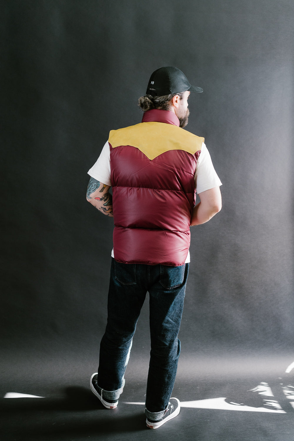 Lot 2197 - Rocky Mountain Featherbed x Warehouse Ripstop Nylon Down Vest - Burgundy